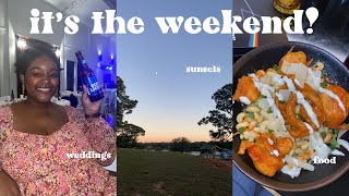 weekend in my life vlog | vegan food festival, wedding grwm, shopping, + more