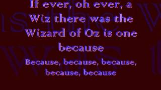 Video thumbnail of "The Wizard Of Oz - Follow The Yellow Brick Road lyrics"