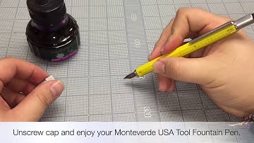 Monteverde USA Tool Pen. How To Change Refill: FOUNTAIN PEN