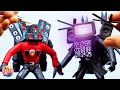 How to make titan tv man upgraded vs titan speaker man with polymer clay  skibidi toilet 