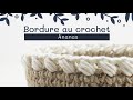 Bordure ananas au crochet