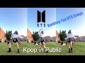 [KPOP IN PUBLIC] RANKING TOP 10 BTS SONGS DANCE COVER MEDLEY (AT USC) #bts #shorts