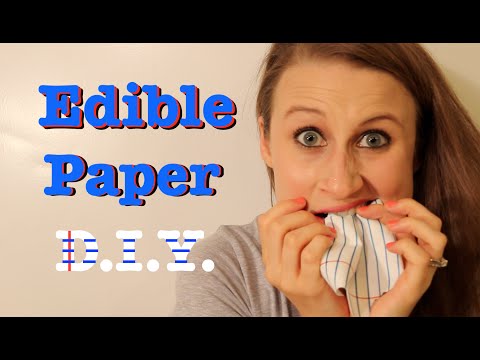 Video: How Edible Paper Is Made