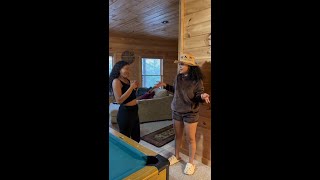 When Athena pulls up to the Cabin for her birthday!