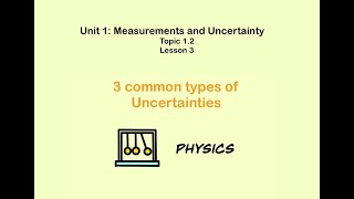 IB Physics: 1.2 (pt 3) 3 common types of uncertainties