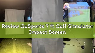 Review GoSports 7 ft Golf Simulator Impact Screen