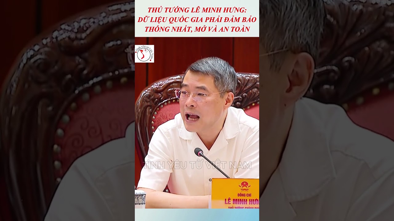 Thủ tướng Lê Minh Hưng: Khung Kiến trúc tổng thể quốc gia số phải bảo đảm liên thông, mở và an toàn. 