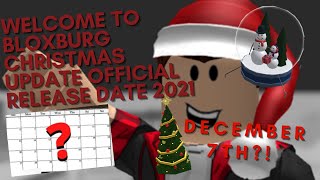 BLOXBURG CHRISTMAS UPDATE  RELEASE DATE CONFIRMED!! -||~aurveli~||-