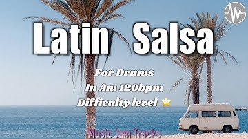 Latin Salsa Jam For【Drums】A minor 120bpm No Drums BackingTrack