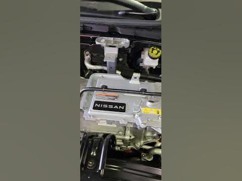 2023 Nissan Ariya, underhood and chargeport. Quincy, MA. 1-18-2023