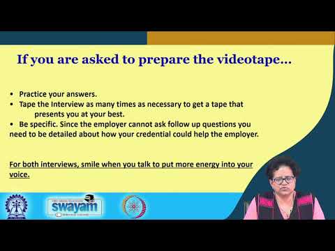 Lecture 37 : Success in Personal Interviews (PIs)