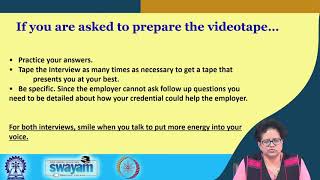 Lecture 37 : Success in Personal Interviews (PIs)