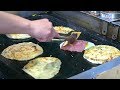 Taiwan Flaky Scallion Pancakes 葱油饼 w/ Ham & Cheese | Taipei Street Food Tour Experience 2018