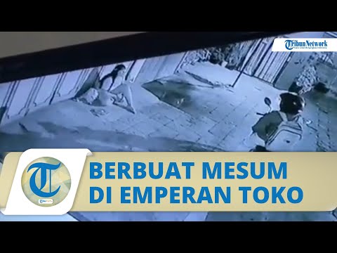 Viral Video Pemotor Mesum, Raba Tubuh Wanita Gelandangan di Emperan Toko, Aksinya Terekam CCTV