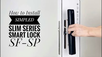 How to install Simpled weatherproof SF-SP Smart Lock