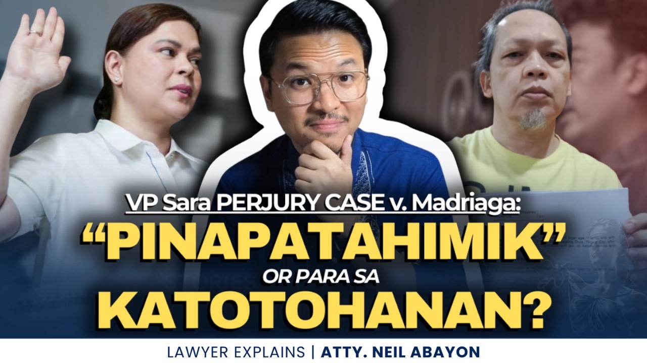 VP Sara FILES PERJURY CASE—