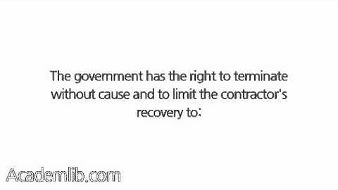 What is termination for convenience, and when does it occur?