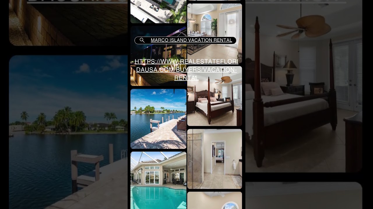 Marco Island weekly vacation rental: Beautiful western exposure custom-built gulf access pool home.