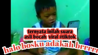 Halo bosku adakah brrr# suara bocah viral tiktok