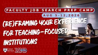 Reframing Your Experience for Teaching Focused Institutions