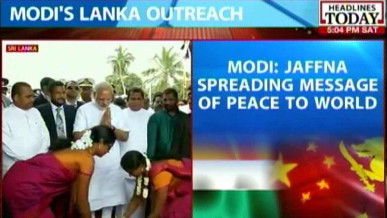 PM Modi Visits War Ravaged Jaffna Region In Sri Lanka