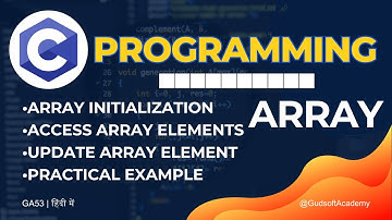 Array Initialization | Access Array Elements | Update Array Element | Practical Example