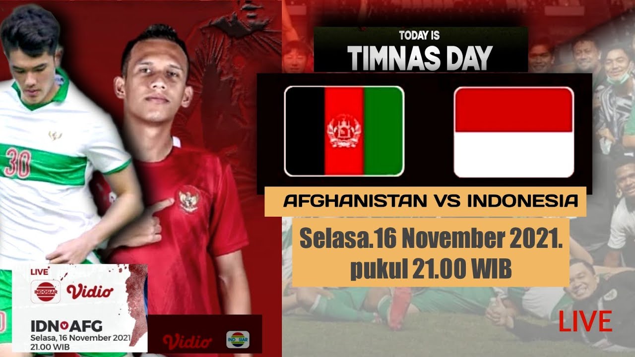 Streaming timnas vs afghanistan