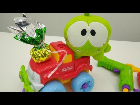 Om Nom New Episodes. Toy Om Nom In Car Repair Shop. Kids Videos. Ам Ням сладкоежка. Видео для детей.