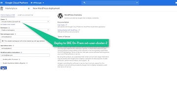 Deploy Wordpress on GKE On PREM