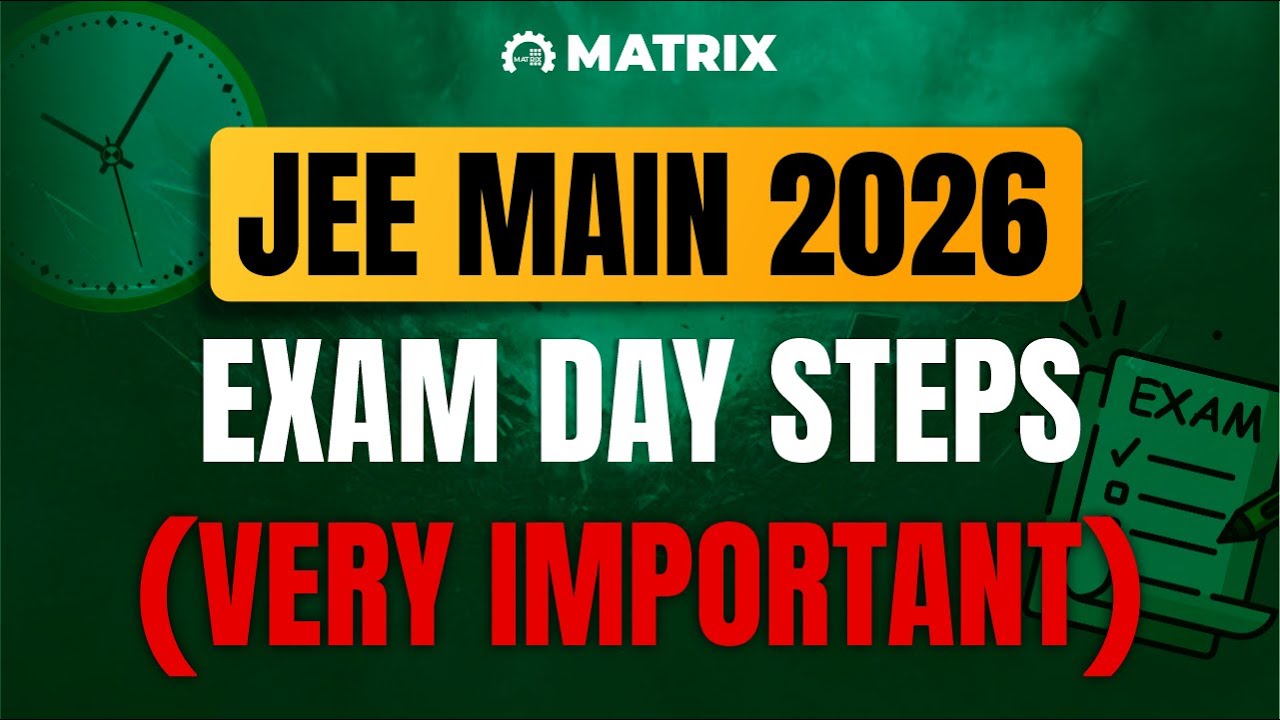 JEE Main 2026 Exam Day Guide | What to Carry, Rules & Common Issues ...