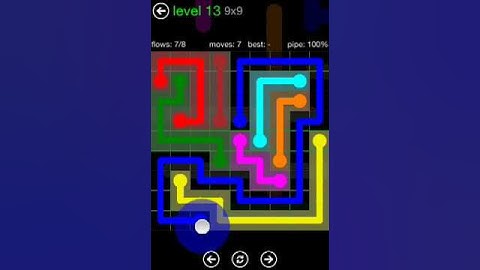 Flow Free 9X9 level 13 Green Pack walkthrough