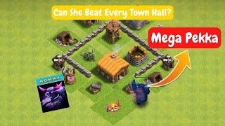 Momma Pekka Vs Every Town Hall In Clash of Clans!
