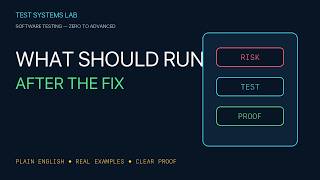 Regression Testing Explained — What Should Run After a Fix