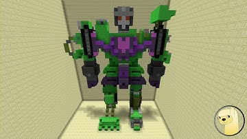 Minecraft - How To Build Transformers G1 Devastator!