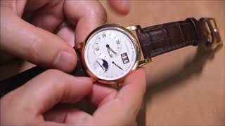 A. Lange & Sohne Lange 1 Moon Phase Watch Review | aBlogtoWatch
