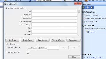 GTU CCC  Practical Exam Video 5 How to  Mail merge in MS word 2003