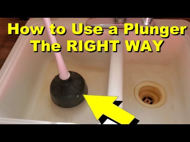 Kitchen Sink Cleaning Pipe Plunger, Unclog Kitchen Sink Plunger