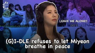 (G)I-DLE refuses to let Miyeon breathe in peace