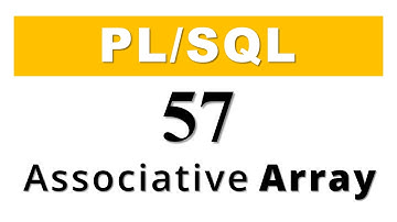 PL/SQL tutorial 57: PL/SQL Collection Associative Array in Oracle Database