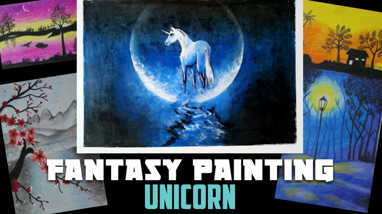 How To Draw A Realistic Unicorn How To Draw With Oil Pastels