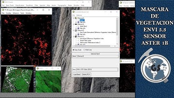 Mascara de Vegetacion ENVI 5.3 Sensor ASTER 1B