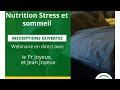 Webinaire nutrition stresset sommeil