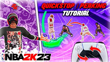 NBA 2K23 HOW TO QUICKSTOP / PEAK TUTORIAL + VISUAL CUES ADVANCED SHOOTING TUTORIAL!