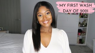 My First Wash Day of 2021 - Reset Wash Day &amp; Dusting My Ends | Healthy Hair Junkie