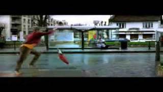 Flying Dog With A Foot Hit..