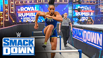 Bianca Belair Soars Through Bayley S Ultimate Athlete Obstacle Course SmackDown Jan 22 2021 