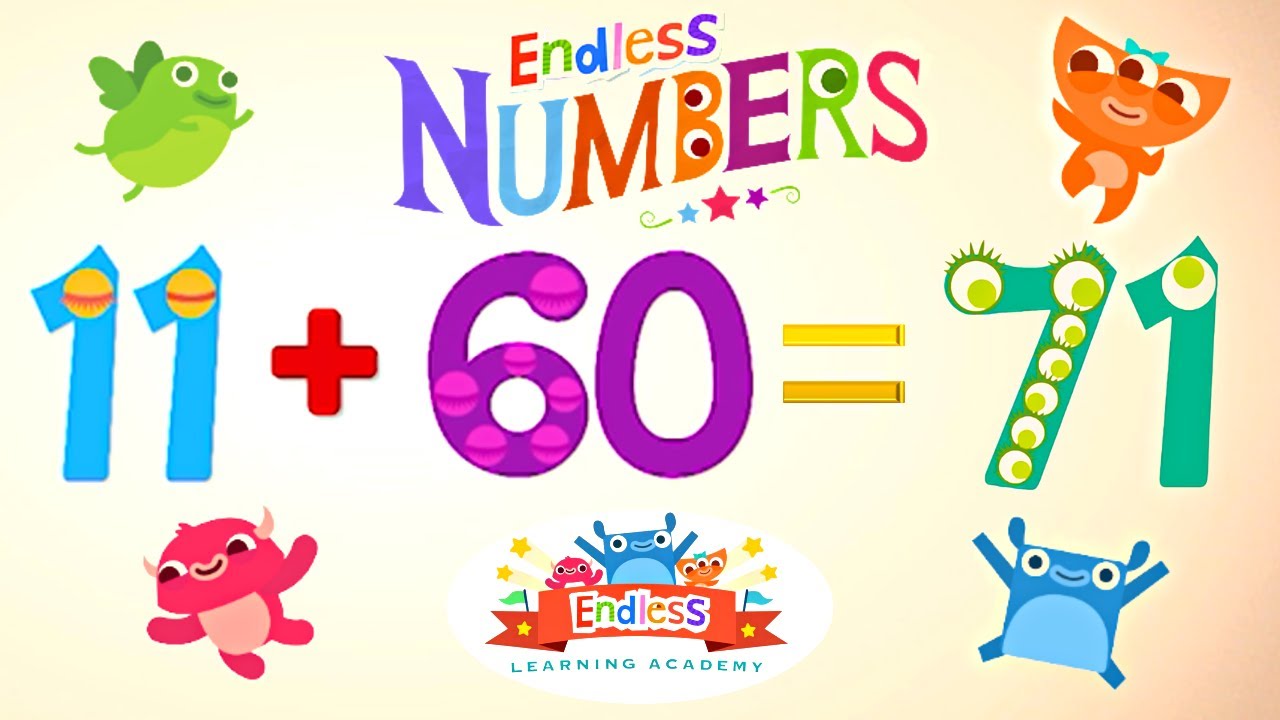 Endless Numbers 71 Learn Number Seventy One Fun Learning For Kids 