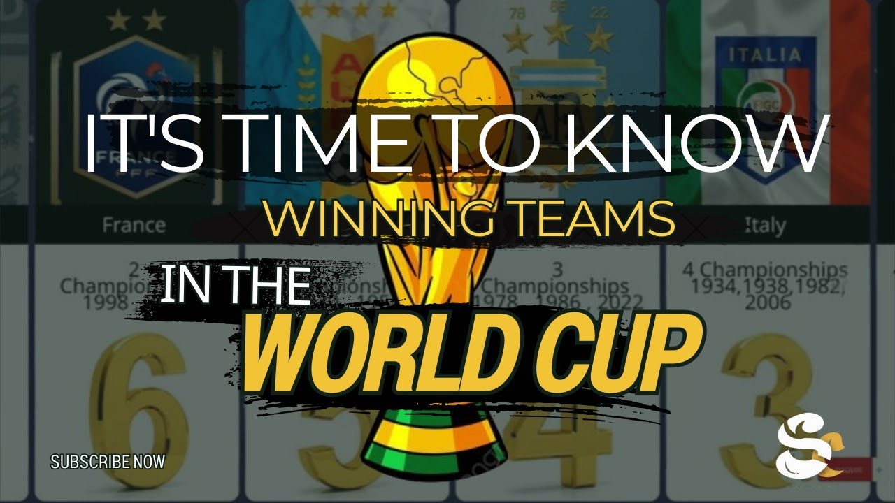 Statistics of the eight World Cup-winning teams from 1930 to 2022 - YouTube
