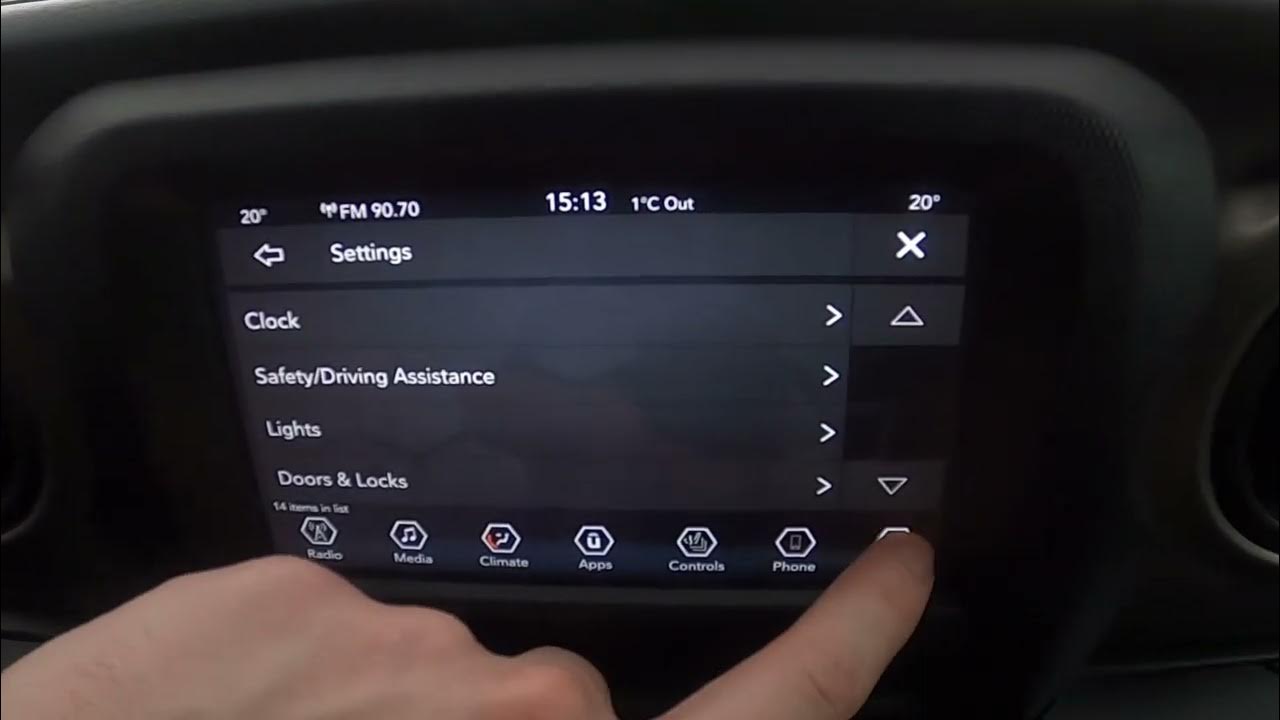 How to Enable or Disable Parkview Backup Camera Delay in Jeep Wrangler