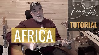 How To Play Toto AFRICA on acoustic guitar by Frank Late